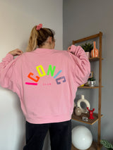 Sweat ICONIC Rose + Jaune + Multicolore