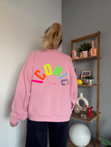 Sweat ICONIC Rose + Jaune + Multicolore