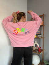 Sweat ICONIC Rose + Jaune + Multicolore