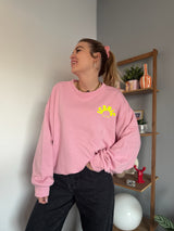 Sweat ICONIC Rose + Jaune + Multicolore
