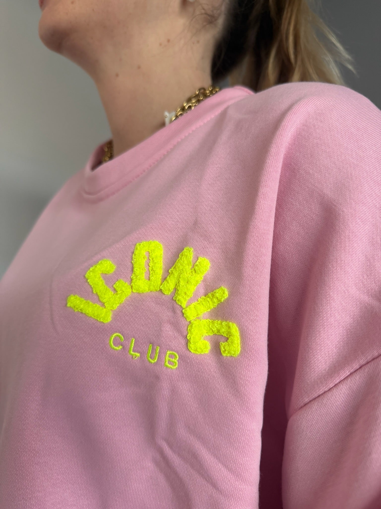 Sweat ICONIC Rose + Jaune + Multicolore
